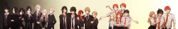 6+boys 6+girls absurdres animification bellatrix_lestrange black_hair blonde_hair draco_malfoy everyone fred_weasley george_weasley ginny_weasley harry_potter harry_potter_(series) hermione_granger highres james_potter kurosujuu lily_evans long_image lucius_malfoy luna_lovegood multiple_boys multiple_girls narcissa_malfoy necktie neville_longbottom peter_pettigrew red_hair regulus_arcturus_black remus_lupin ron_weasley severus_snape sirius_black tom_marvolo_riddle voldemort wide_image wizarding_world