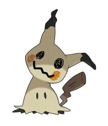 Rule 34 | artist request, full body, gen 7 pokemon, highres, mimikyu, nintendo, no humans, official art, pokemon, pokemon (creature), pokemon focus, pokemon sm, solid oval eyes, solo, straight-on, third-party source, transparent background