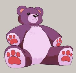 Rule 34 | abstract background, absurdres, eudetenis, highres, no humans, second-party source, stuffed animal, stuffed toy, teddy bear, trembling