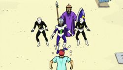 00s 5boys animated animated_gif general_vamp lowres multiple_boys sunred tentai_senshi_sunred