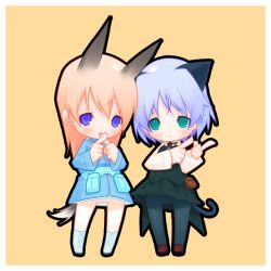Rule 34 | 00s, 0123456789, 2girls, animal ears, black pantyhose, chibi, eila ilmatar juutilainen, multiple girls, muri da na, pantyhose, sanya v. litvyak, strike witches, world witches series