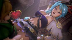 1boy 1girl 3d age_difference ambrosine92 animated ass blonde_hair blue_hair bouncing_breasts breasts heart_container hetero highres hyrule_warriors lana_(hyrule_warriors) link lying missionary nintendo nipples on_ground onee-shota penis purple_eyes pussy sex shota size_difference tagme the_legend_of_zelda uncensored video young_link