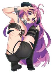 Rule 34 | 1girl, ass, black nails, butt crack, highres, horns, kishirika kishirisu, mushoku tensei, piku 39, ribs, sharp teeth, shorts, tagme, teeth