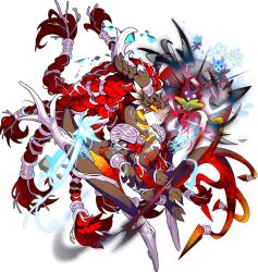 1other bare_tree bracer braid colored_sclera dragon dragon_village_(series) dragon_village_collection furry game_cg horn_ornament horn_ring horns long_hair lying multiple_braids multiple_tails nidhogg_(apocalypse)_(dragon_village) nidhogg_(dragon_village) official_art on_side plant plant_roots red_eyes red_hair ring_hair_ornament tail tail_ornament tail_ring third-party_source transparent_background tree very_long_hair yellow_sclera