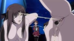 3girls all_fours anal anal_beads anal_object_insertion anal_tail animated animated_gif anime_screenshot bitch_taken_for_walk breasts brown_hair butt_plug fake_tail female_focus female_pubic_hair golden_shower hair_ornament hair_ribbon hanging_breasts happy hypnosis kasatani_rie kasatani_youko leg_lift leg_up long_hair mature_female mind_control multiple_girls nude nudist object_insertion outdoors pee peeing peeing_like_a_dog peeing_together pet_play petgirl pubic_hair public_indecency pussy ribbon saiminjutsu_2 sex_toy tail takase_shino uncensored