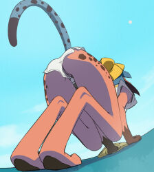 1girl archived_source ass character_request full_body furry furry_female haruyama_kazunori legs short_hair solo tail