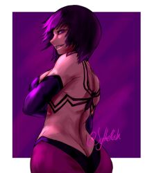 Rule 34 | 1girl, artist request, ass, breasts, butt crack, capcom, han juri, highres, looking at viewer, smile, solo, source request, street fighter, tagme