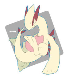 1990s_(style) alternate_color animal_focus bad_id bad_pixiv_id creatures_(company) game_freak gen_2_pokemon legendary_pokemon lowres lugia mousou_youjo nintendo no_humans pokedex_number pokemon pokemon_(creature) pokemon_gsc retro_artstyle shiny_pokemon solo tail wings
