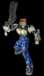 3d holding holding_weapon mecha no_humans robot utilizator virtual_on weapon