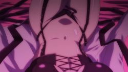 Rule 34 | 10s, animated, animated gif, anime screenshot, blue hair, cube x cursed x curious, latex, panties, ponytail, ueno kirika, underwear