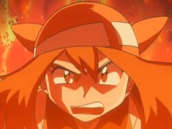 2boys 2girls 3others angry animated bandana brown_hair carnivine collared_shirt forest game_freak gen_1_pokemon gen_2_pokemon gen_3_pokemon gen_4_pokemon gloves green_bandana iwane_masaaki james_(pokemon) jessie_(pokemon) looking_at_another looking_at_viewer may_(pokemon) medium_hair meowth multiple_boys multiple_girls multiple_others nature nintendo orange_shirt pokemon pokemon_(anime) pokemon_dppt_(anime) seviper shirt sleeveless sleeveless_shirt standing tagme video wobbuffet