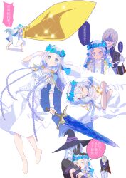 bei_chelun_de_daquan_yangcong_anakin doll_joints duchess_(elden_ring) elden_ring elden_ring_nightreign highres joints multiple_girls recluse_(elden_ring) revenant_(elden_ring) simple_background white_background