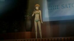 amagi_yukiko animated anime_screenshot aroused bikini black_hair breasts brown_hair curvy hot kashiwagi_noriko kujikawa_rise navel satonaka_chie shirogane_naoto swimsuit tagme video