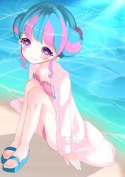 Rule 34 | 1girl, absurdres, aikatsu! (series), aikatsu stars!, hanazono kirara, highres, kamaboko higii, ocean, sandals, swimsuit