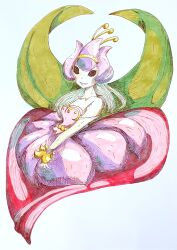 Rule 34 | digimon, digimon (creature), fairy, flower, highres, lilimon, lilimon x-antibody, monster girl, petals, plant girl