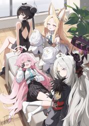 blue_archive highres hina_(blue_archive) hoshino_(blue_archive) kisaki_(blue_archive) seia_(blue_archive) wagashi928