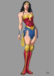 absurdres amazon black_hair boots cody_conyers_(stellaravenger) dc_comics highres red_boots standing wonder_woman wonder_woman_(series)