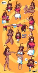 @_@ absurdres amber_(peefix) bad_tag brown_hair coin collar happy_trance highres hypnosis mind_control pendulum psyfly skirt spiral-only_eyes