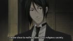 1boy 1girl animated blush brown_hair butler clothed_male_nude_female hay haystack hetero implied_sex kabedon kuroshitsuji mathilda_simmons missionary moaning nude nun sebastian_michaelis shaking short_hair sound star_(symbol) surprised video