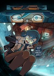 Rule 34 | alternate hair color, american flag, black site, cold war, highres, miniskirt, naomi kennedy, office lady, pantyhose, scotch whisky, skirt, soviet flag, we love cold war, whisky glass, wlcw