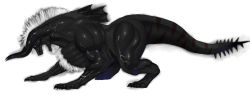 behemoth claws creature fangs final_fantasy horns monster shiira simple_background spikes tail