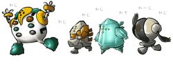 chibi gen_3_pokemon gen_4_pokemon legendary_pokemon monster nintendo no_humans pokemon pokemon_(creature) regice regigigas regirock registeel