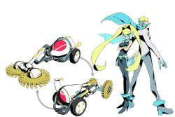 1boy 1girl brother_and_sister costume earl_(tailenders) official_art phantom_thief promotional_art seine_(tailenders) siblings tailenders transformation vehicle