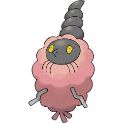 burmy burmy_(trash) closed_mouth full_body gen_4_pokemon nintendo no_humans official_art pokemon pokemon_(creature) pokemon_dppt pokemon_focus solo sugimori_ken third-party_source transparent_background